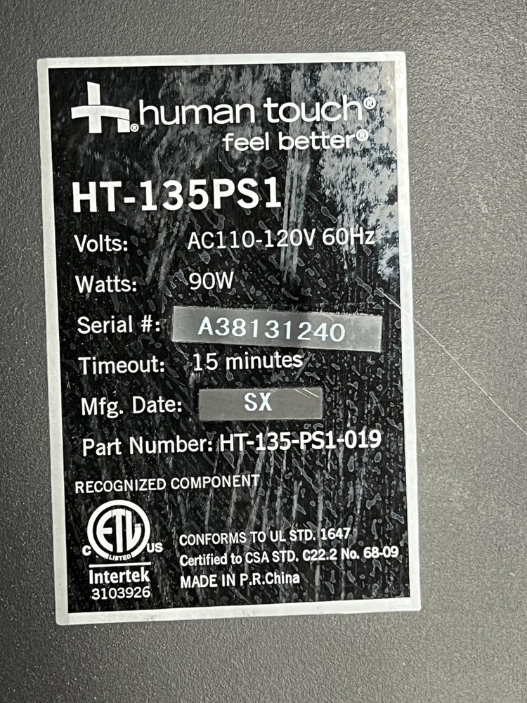 Human Touch-135 Massage Mechanism