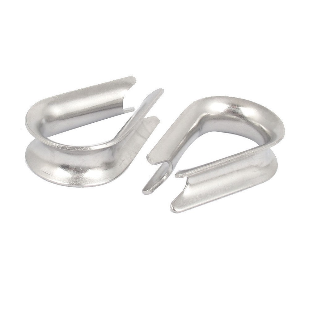 25 ea Galvanized Wire Rope Thimbles, Heavy Duty 1/4"