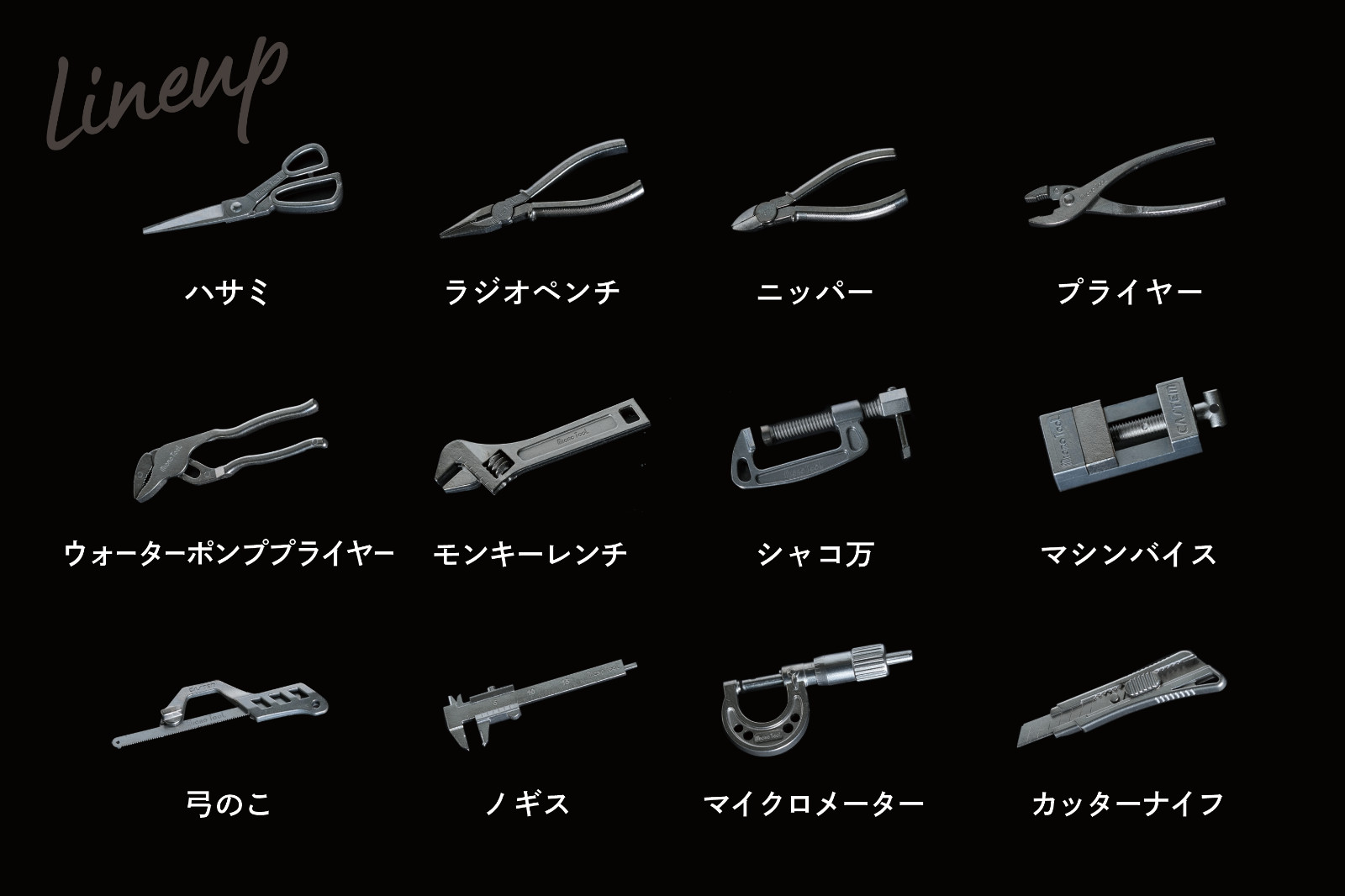 12 Types Micro Tool Set Miniature Collectibles Attaché Case Dad Gift Japan New