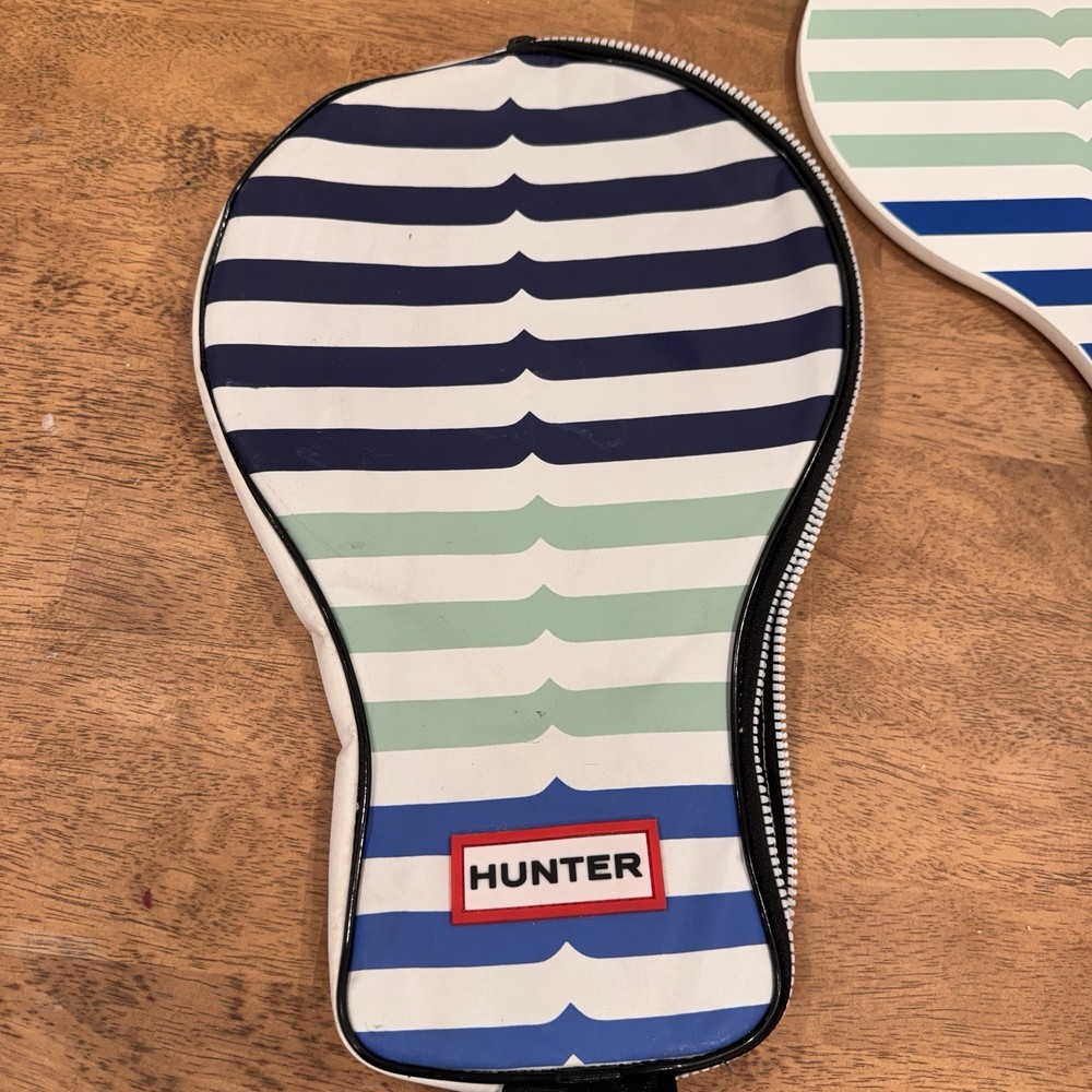 Hunter Striped Paddle Set Reversible Stripes and Carrying Case