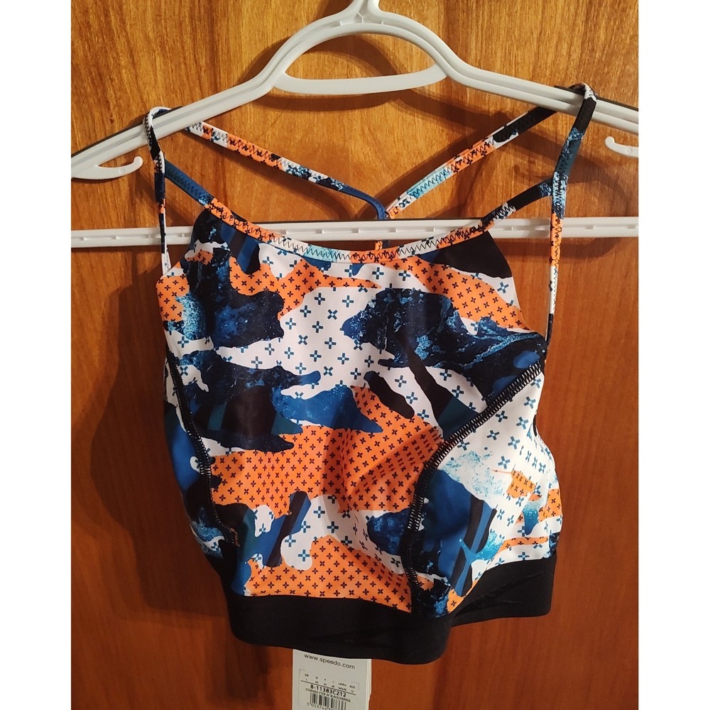 Speedo Inkjetwave H20 Active Crop Top - Multi-Color large