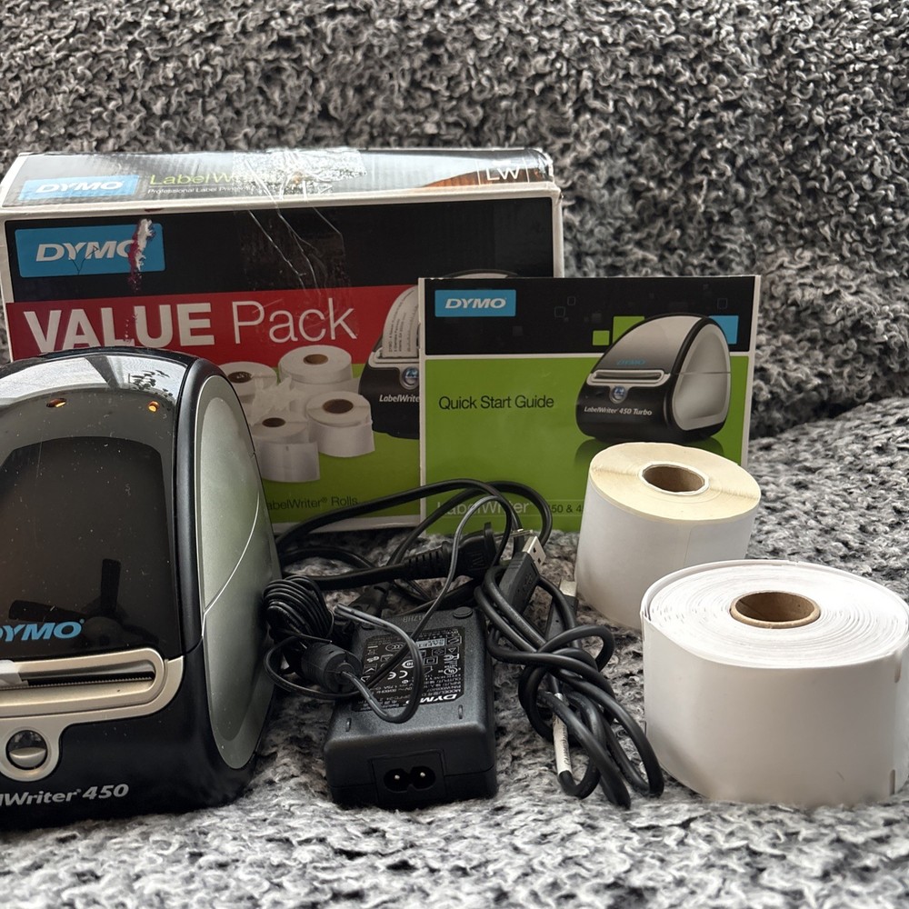Dymo LabelWriter 450 Printer Value Pack With Labels Preowned Works