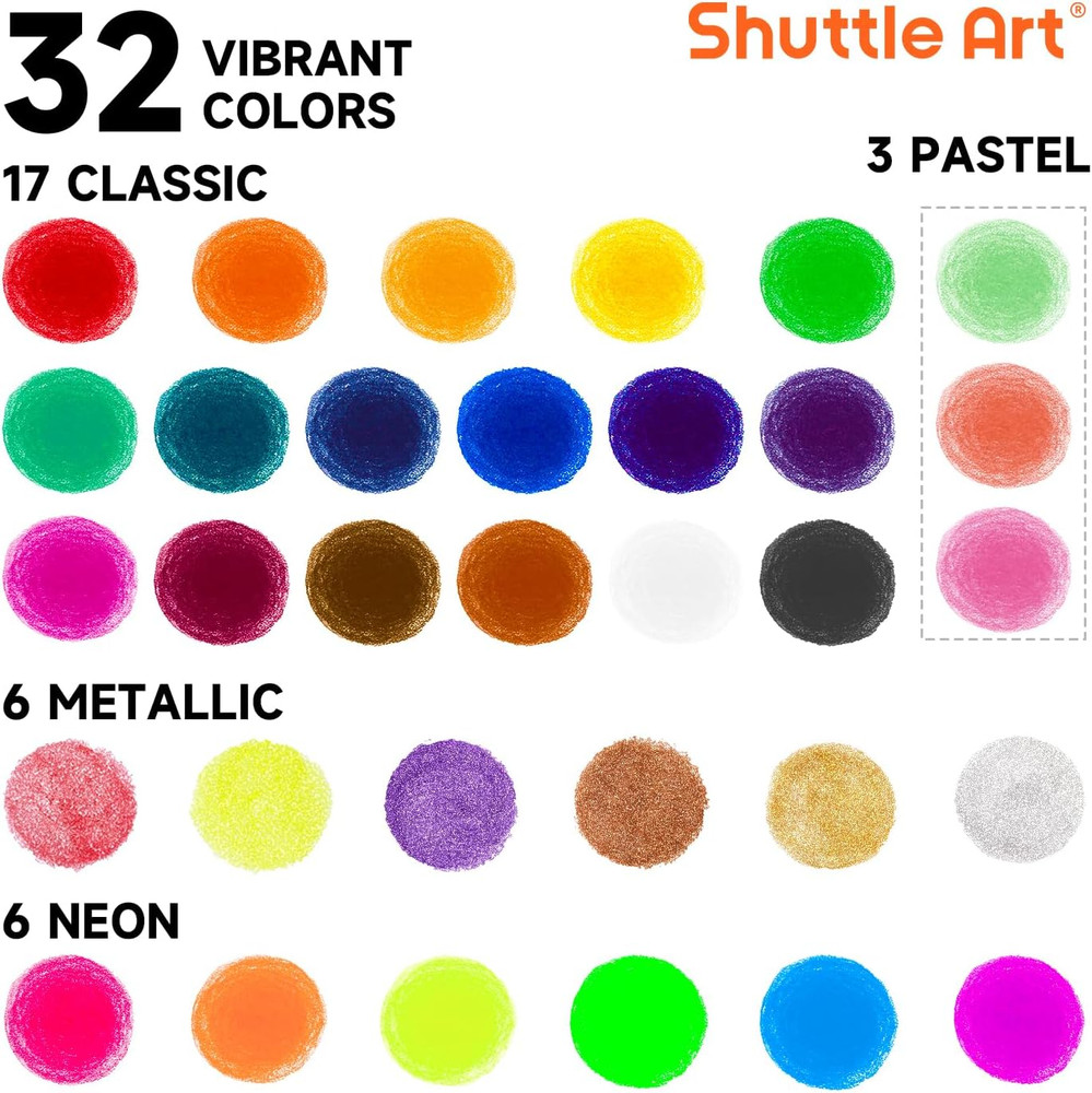 Tempera Paint Sticks, 32 Colors Solid Tempera Paint for Kids, Super Quick Drying