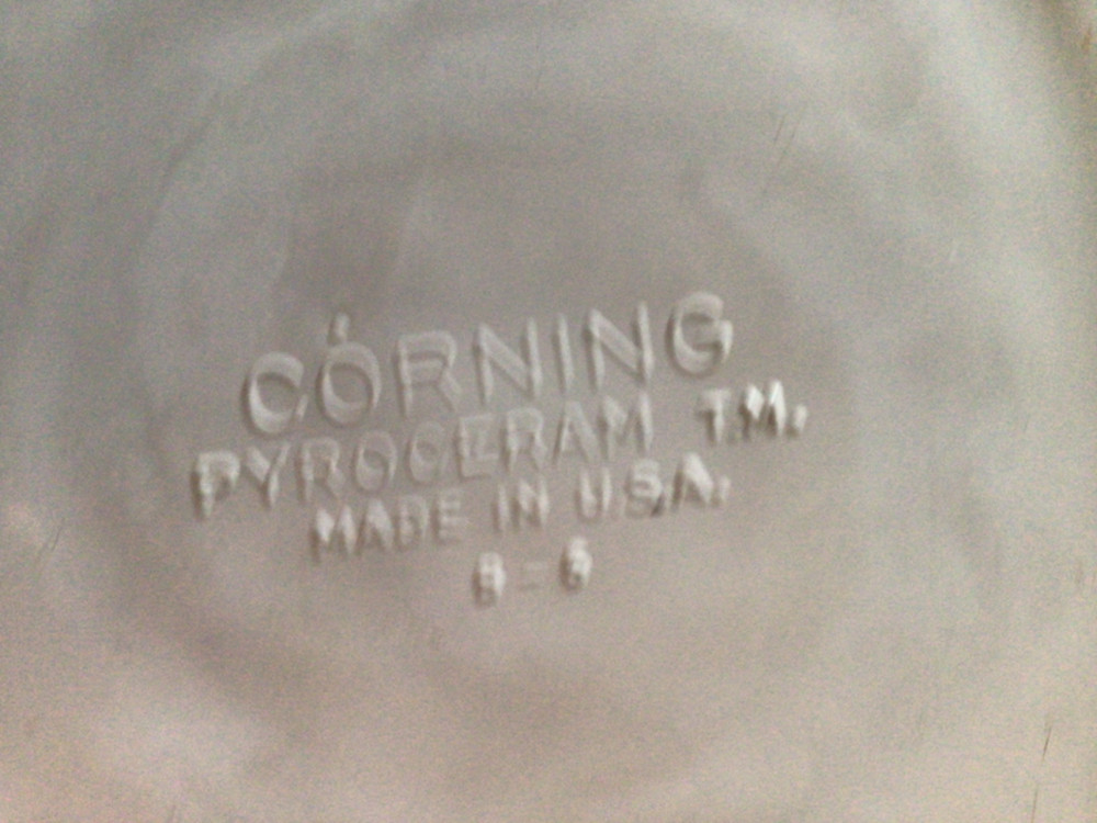 corning ware pyoceram made in usa B6