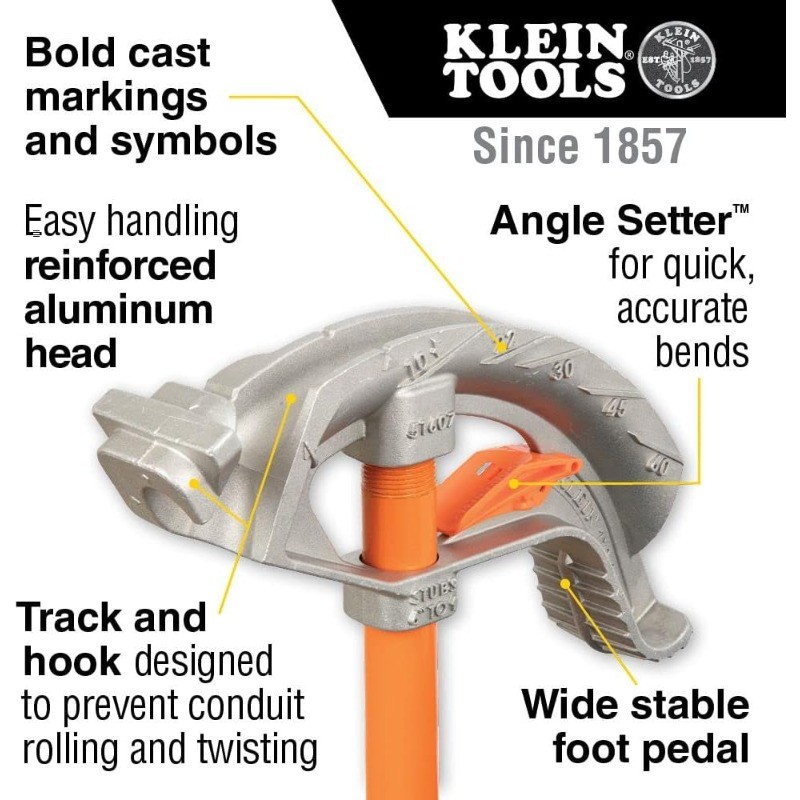 Tools Aluminum Conduit Bender and Power Conduit Reamer Bundle