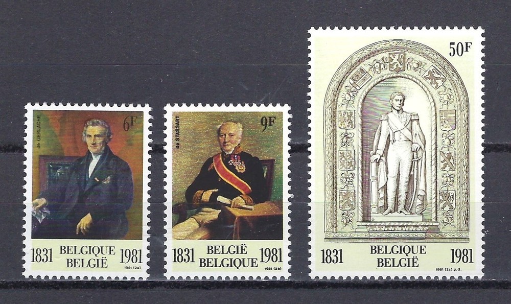 BELGIUM #1066-68 MINT, NH
