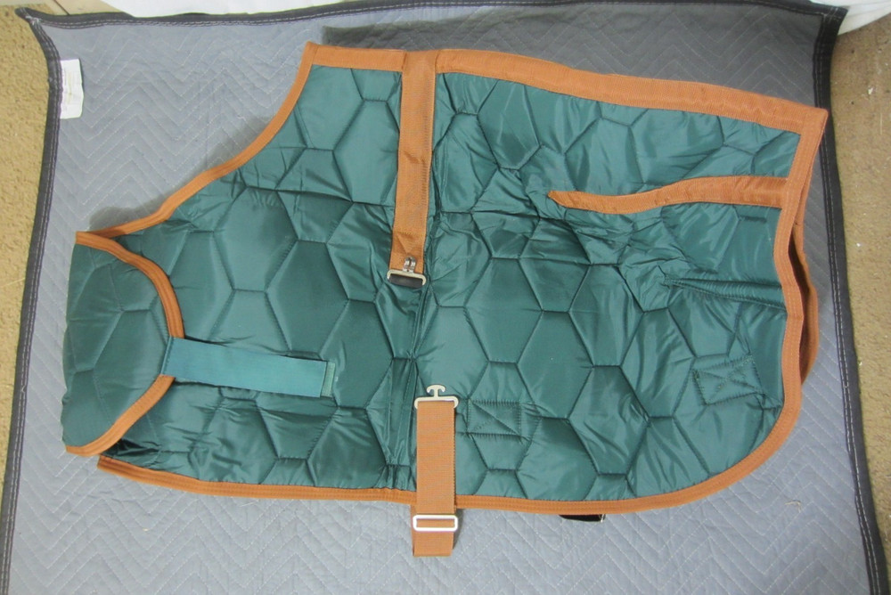 Adjustable Foal Mini Horse Winter Blanket Green Medium