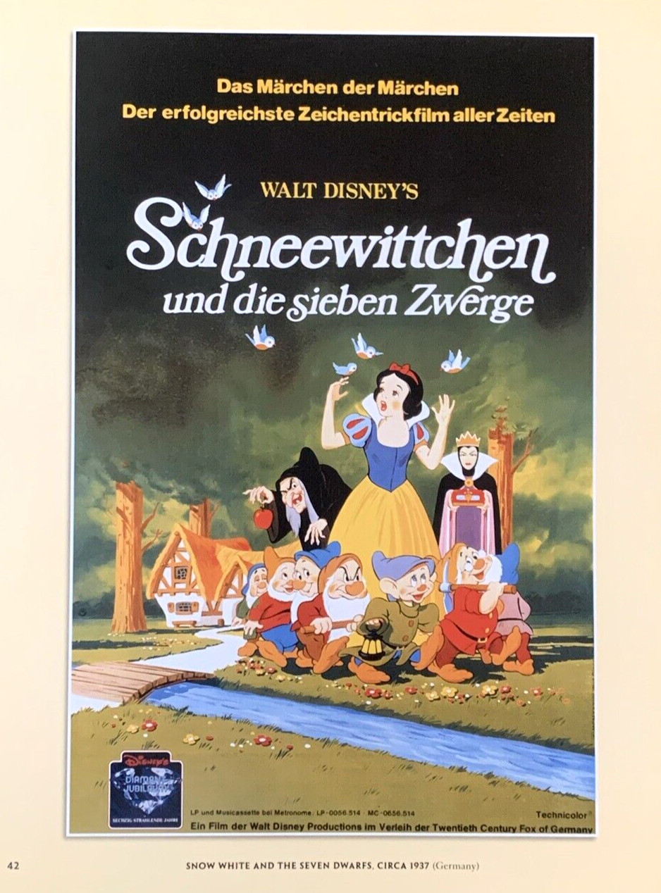 Snow White Germany Schneewittchen Und die Sieben Zwerge Movie Poster #0023