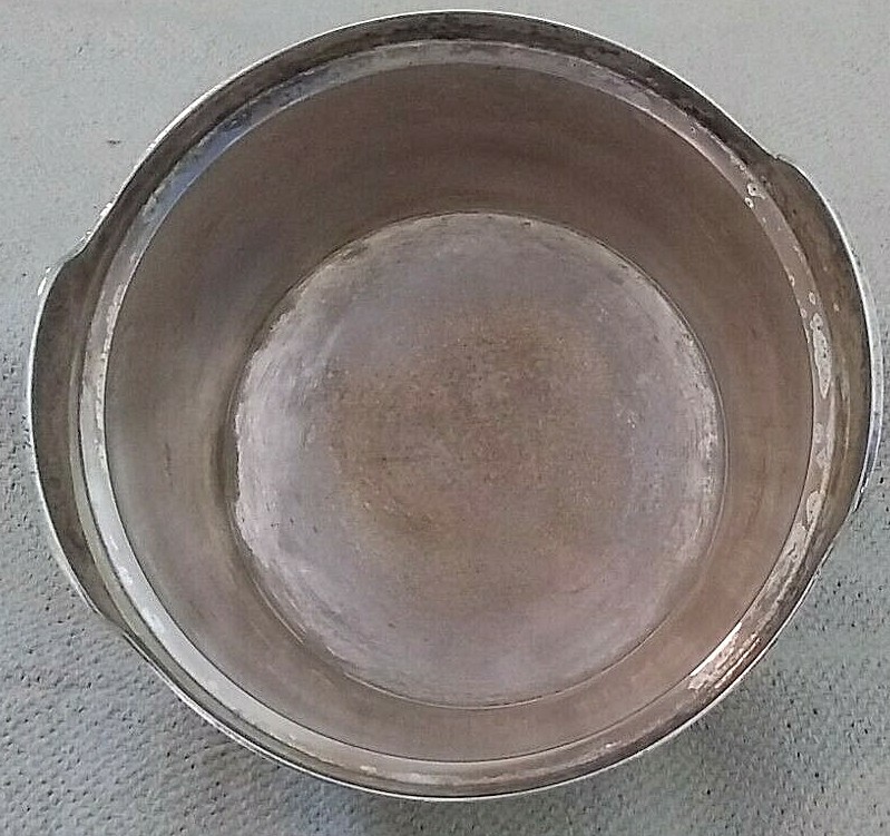 Vintage Silver Plated container India silver plated container 3''h x 4.5''dia