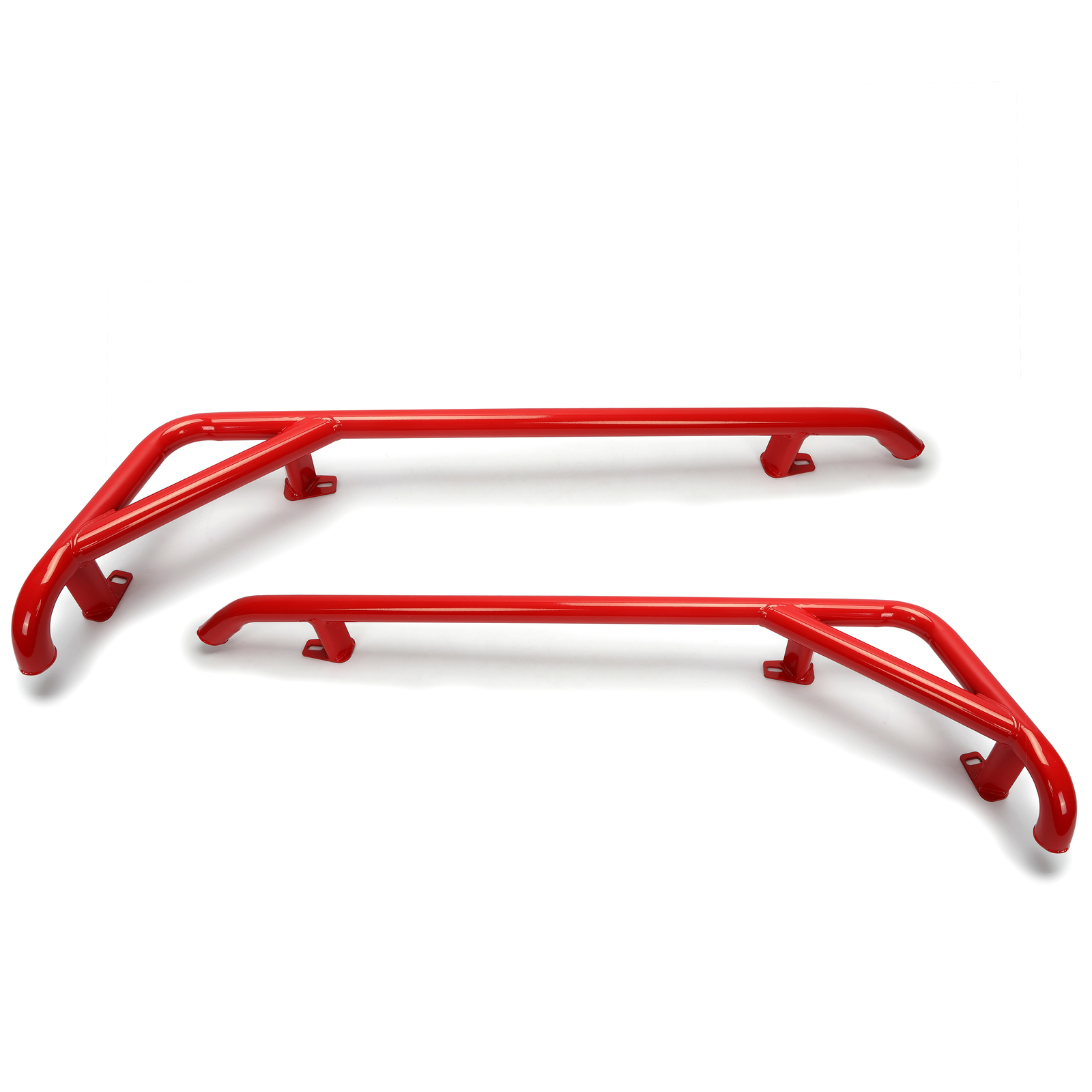 Side Steps Nerf Bars Rock Slider For 14-22 Polaris RZR XP 900 1000 Trail 2Dr RED