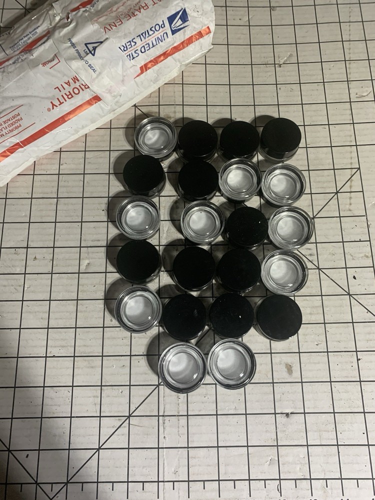 22 Small Empty Jars, Cosmetic Cream Lotion Makeup Sub-Bottling Containers B505