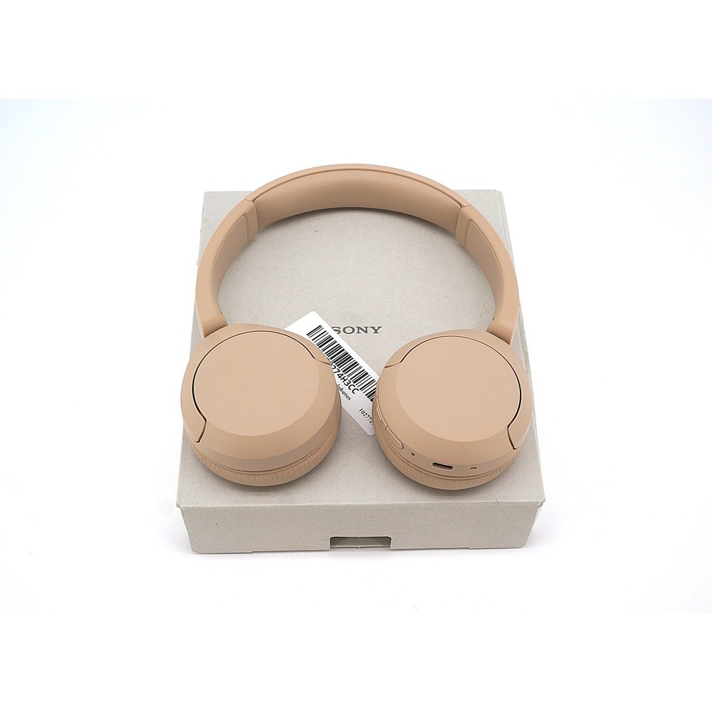 Sony WH-CH520 Beige Wireless Bluetooth Headphones Tested Working Pre-Owned