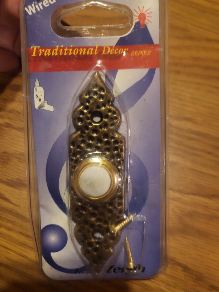Vintage doorbell, face plate/button