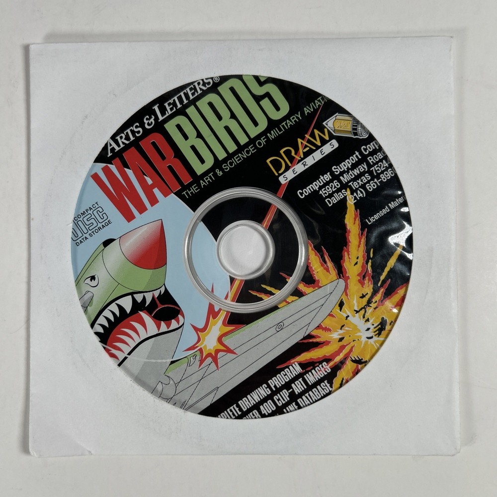 War Birds PC CD Drawing Program Clip Art Collection 1994