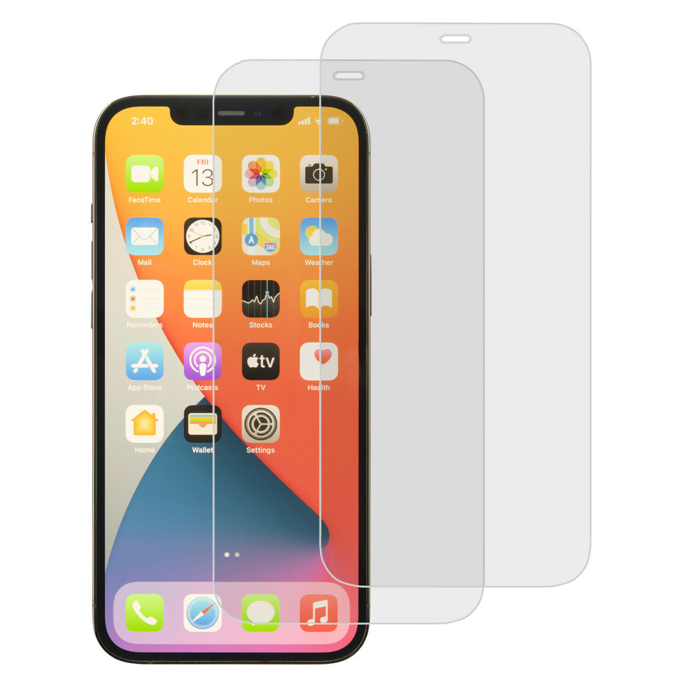 2-Pack For Apple iPhone 12/ 12 Pro/Pro Max Clear Tempered Glass Screen Protector