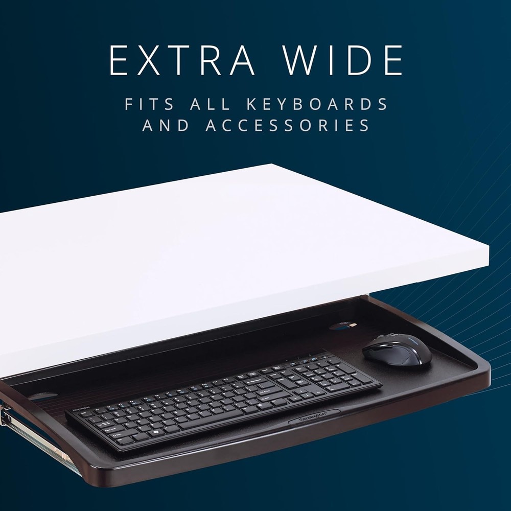 Space-Saving Keyboard Tray for Office, Ergonomic Design