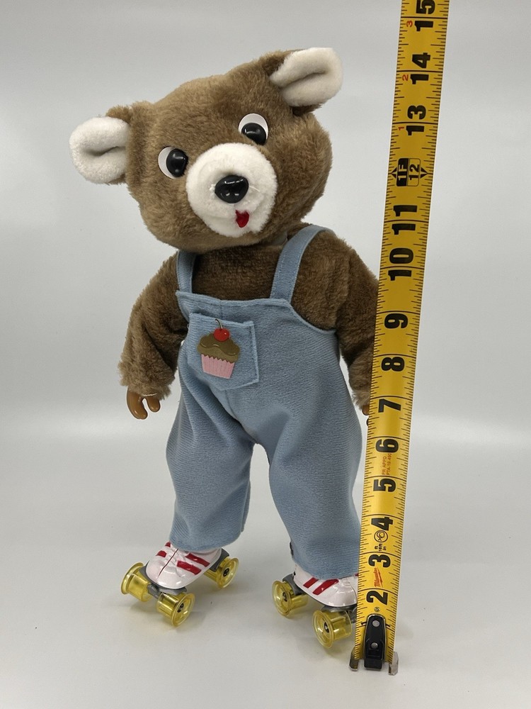 VINTAGE Happy Bear Lovely Roller Bear w/ Box Untested