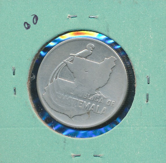 GUATEMALA - 1943 - SILVER 25 CENTAVOS - #3130