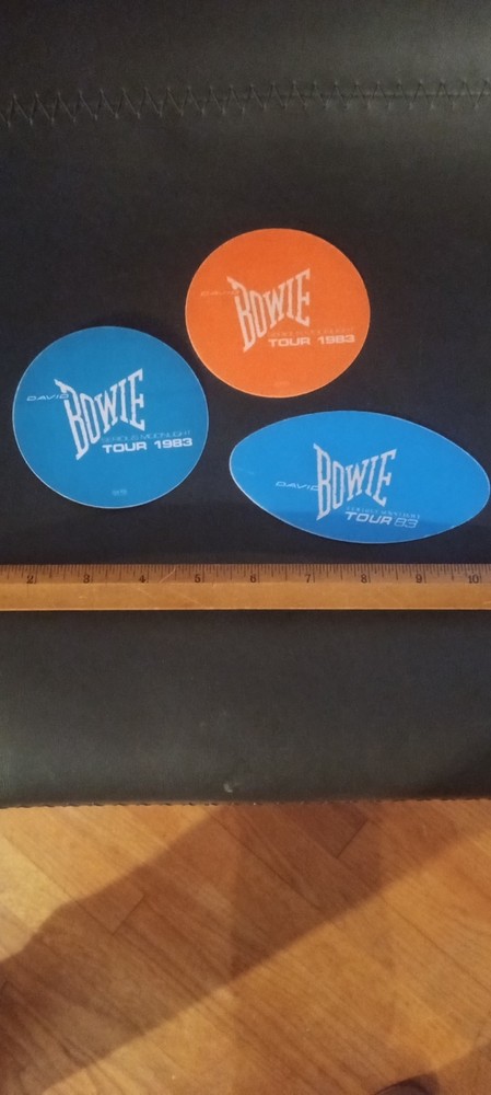 David Bowie unused backstage passes 1983