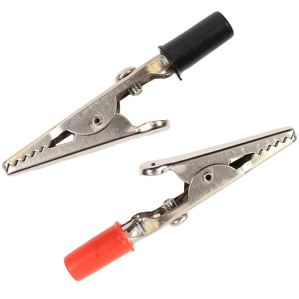 12pc Clip Negative Positive Insulated Post Electrical Clamp SHOCKPROOF