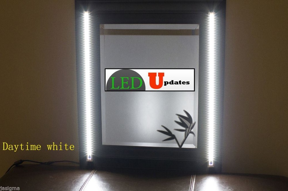2pcs Vanity Mirror LED LIGHT White Set For makeup TOUCH SENSOR Dimmer & UL POWER