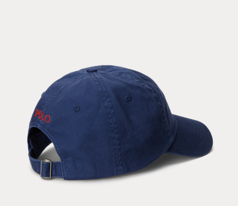Polo Ralph Lauren Men's One Size Cotton Chino Adjustable Ball Cap Navy Blue
