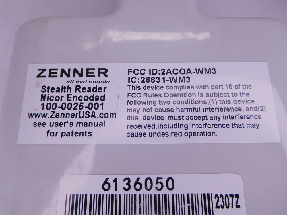 Zenner Stealth Reader Water Meter Interface Unit 2-Way Drive-By Nicor (090324)