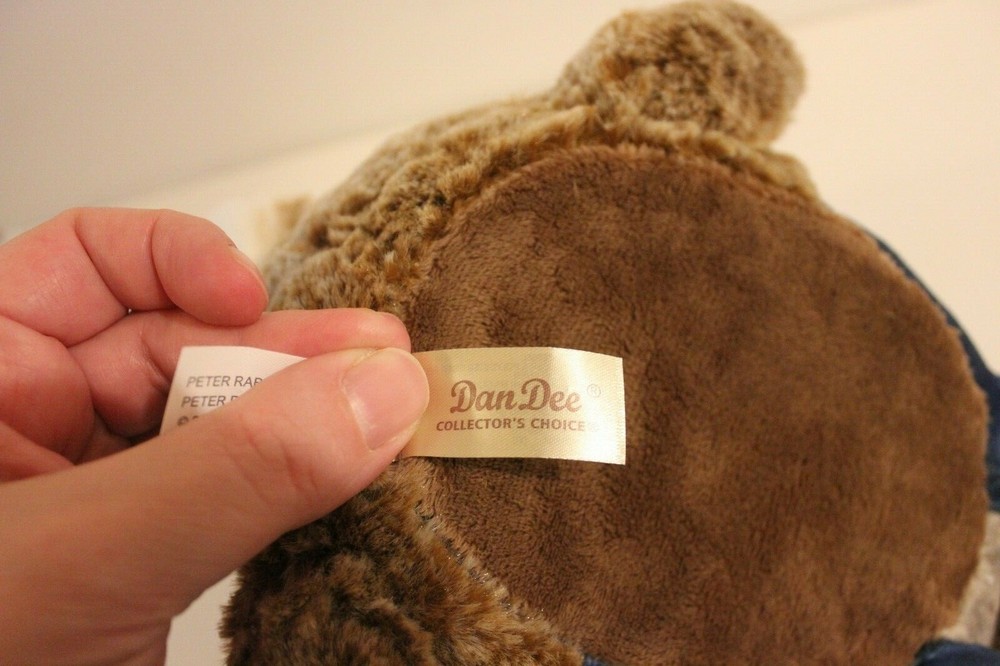 Dan Dee Peter Rabbit Plush Faux Fur Easter Basket, Table Decor NWT