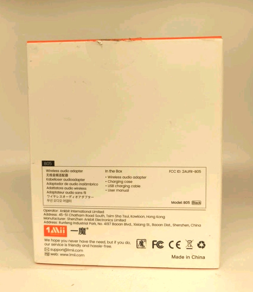 1Mii B05 Airplane Wireless Audio Adapter Bluetooth 5.3