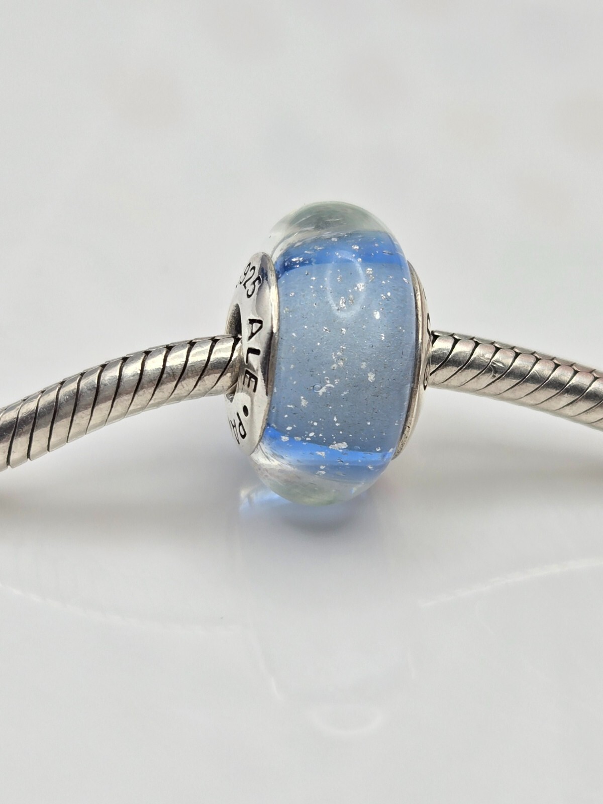 Pandora Disney Cinderella Signature Blue Murano Glass Charm