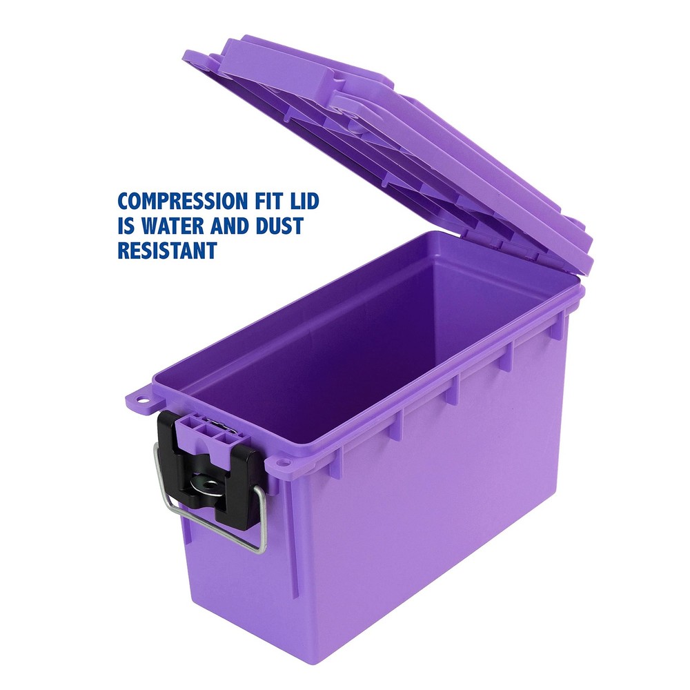 Sheffield 12632 Ammo Storage Box, Stackable .30 Cal Standard Single, Purple