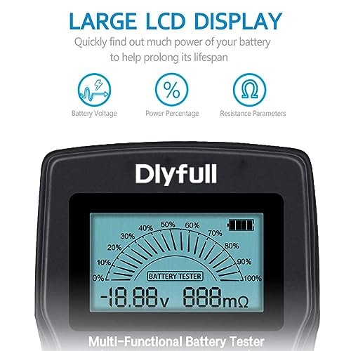 Universal Battery Tester with LCD Display, Small Digital Battery Voltage