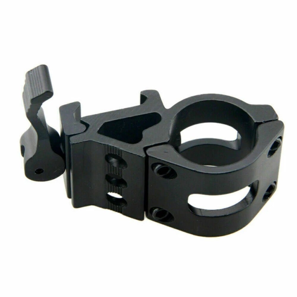 Tactical 1" Offset Picatinny Weaver Rail Mount for Flashlight With Quick Release