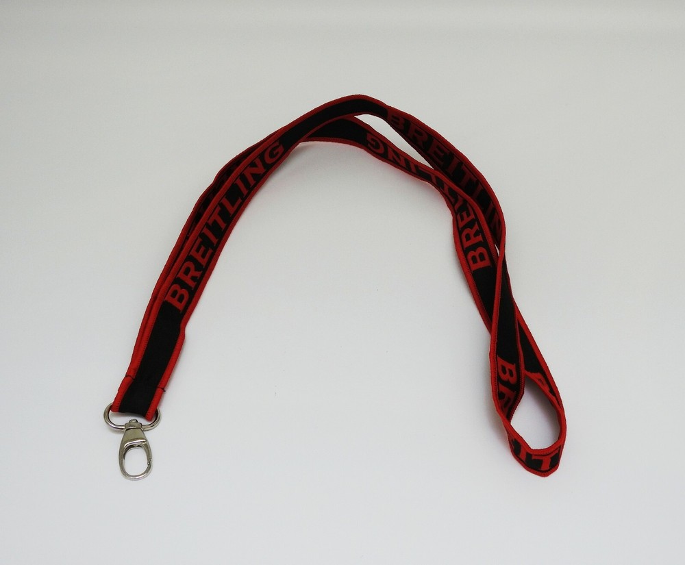 AUTHENTIC BREITLING RED/BLACK LANYARD BRAND NEW