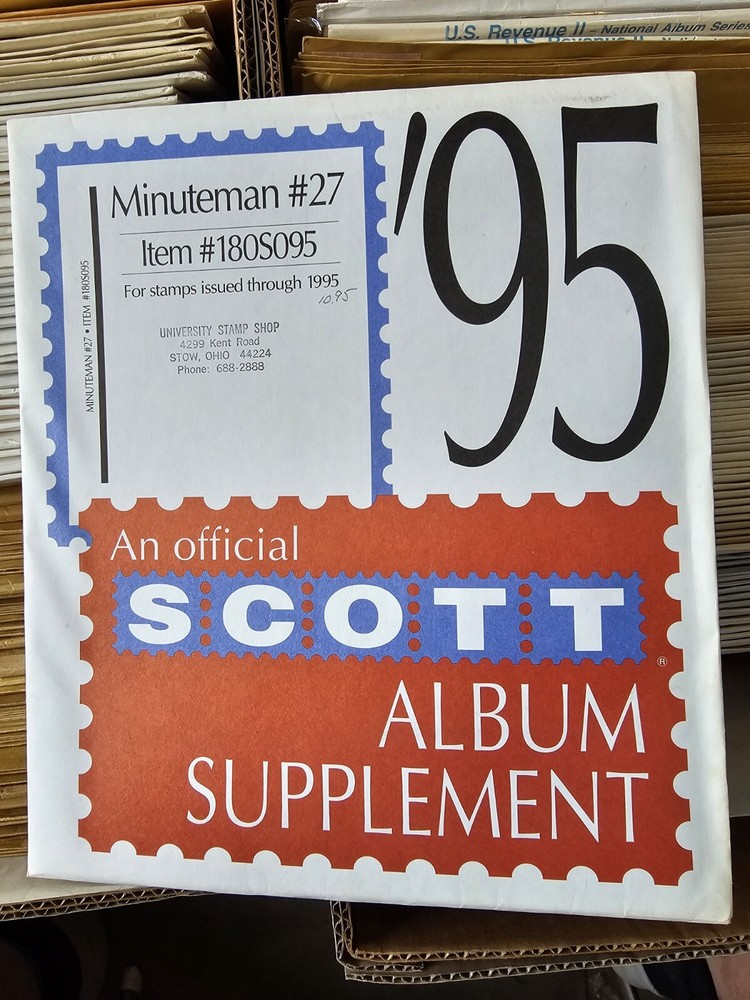 Scott 1995 #27 United States Minuteman Album Supplement Pages NOS
