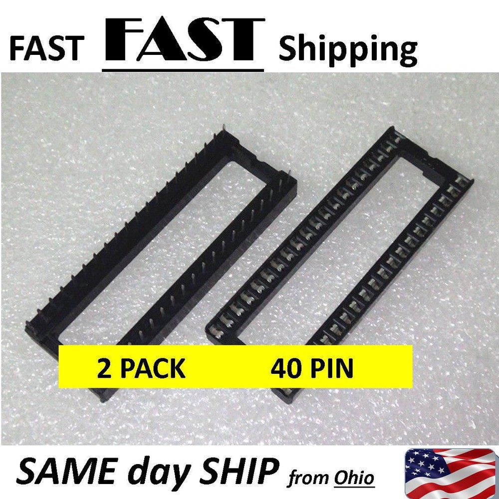 2 x 40 pin socket