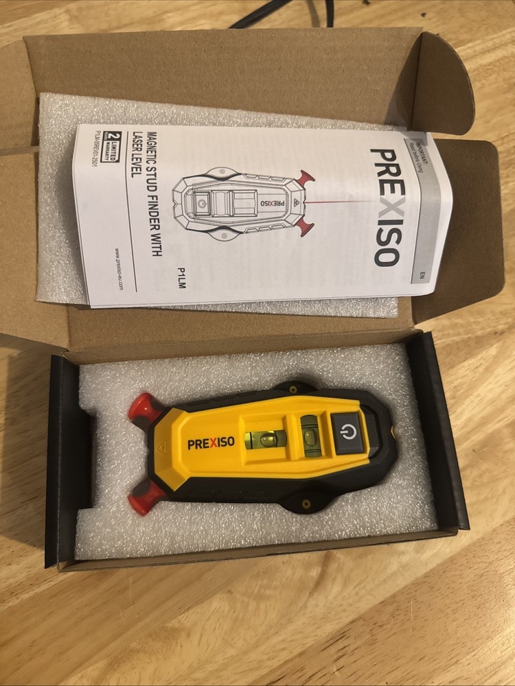 PREXISO 2-in1 Stud Finder Multi Surface Line Laser Wall Stud Scanner Laser Level