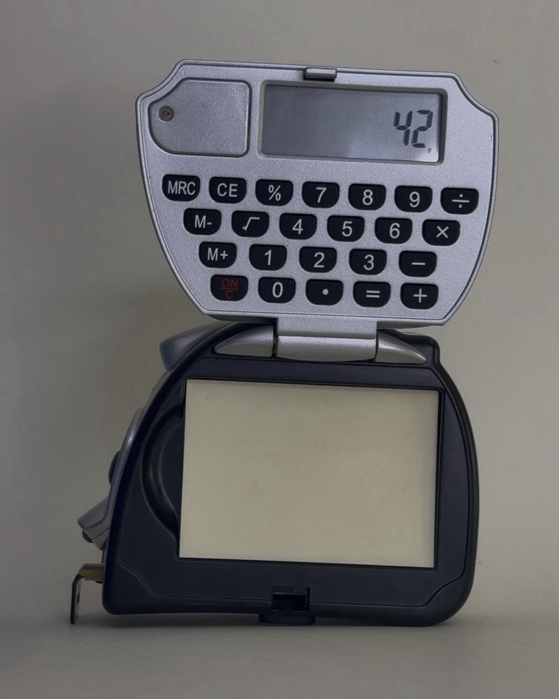 Boeing 4 in 1 Measuring Tape Calculator Flight light Notepad