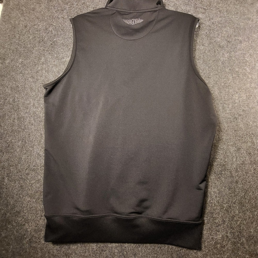 Straight Down Golf Vest 1/4 Zip Men’s Medium Black