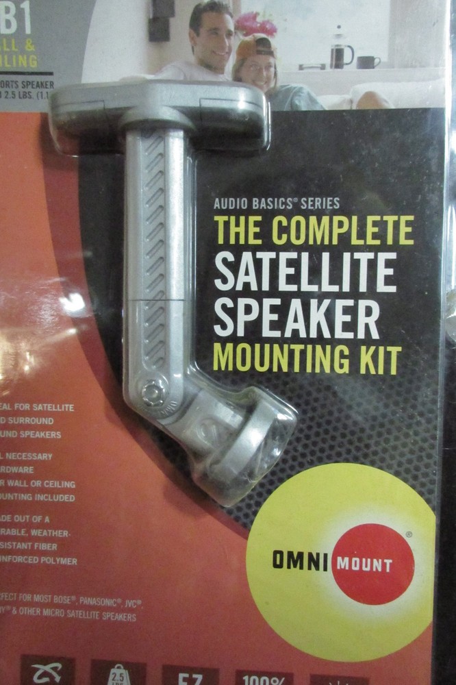 Omni Mount THE COMPLETE SATELLITE SPEAKER MOUNTING KIT ~ AB1 WALL & CEILING