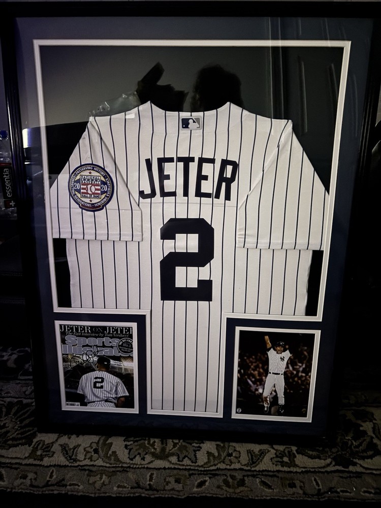 Derek Jeter Custom Framed Jersey