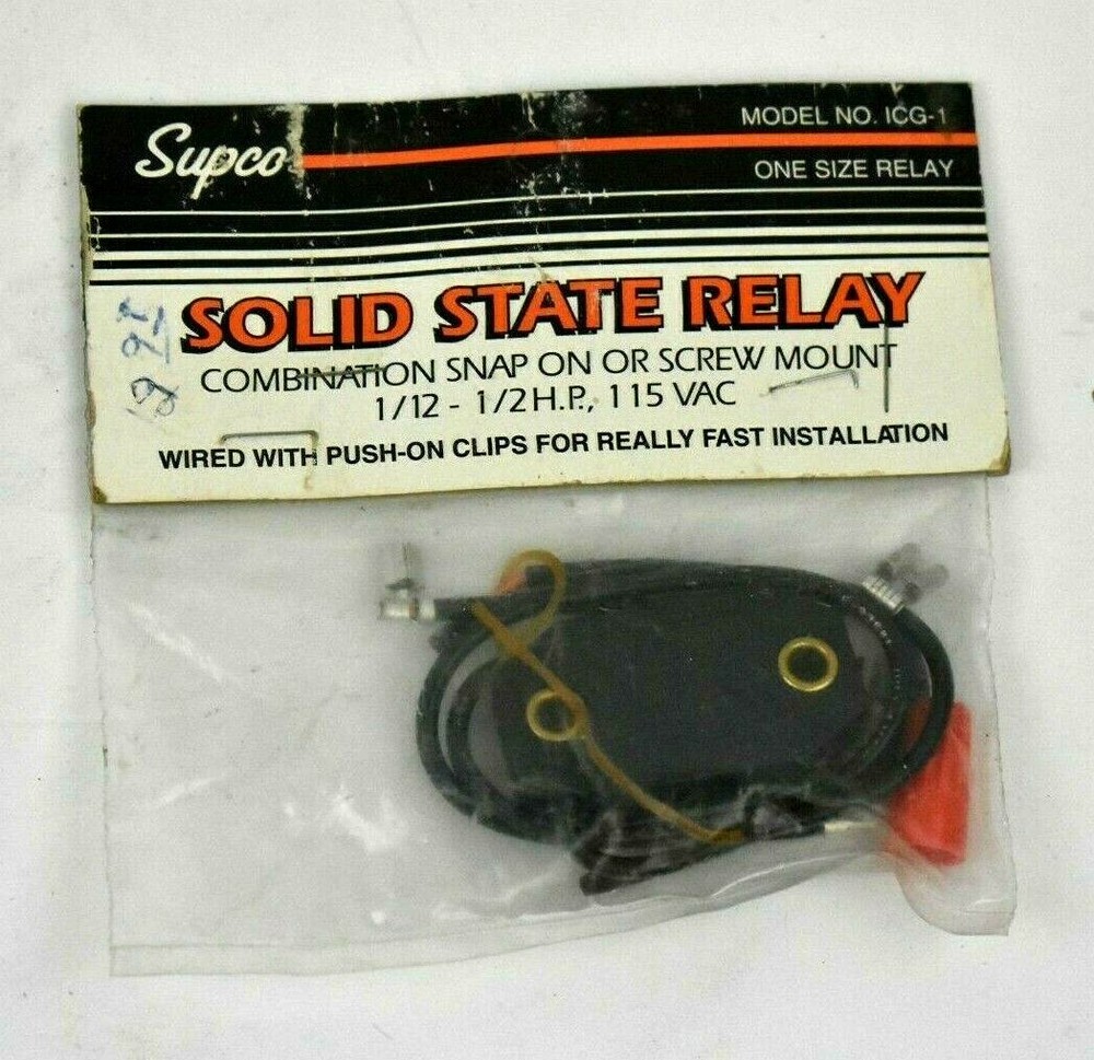 Supco ICG-1 1/12-1/2 HP 115V Solid State Relay