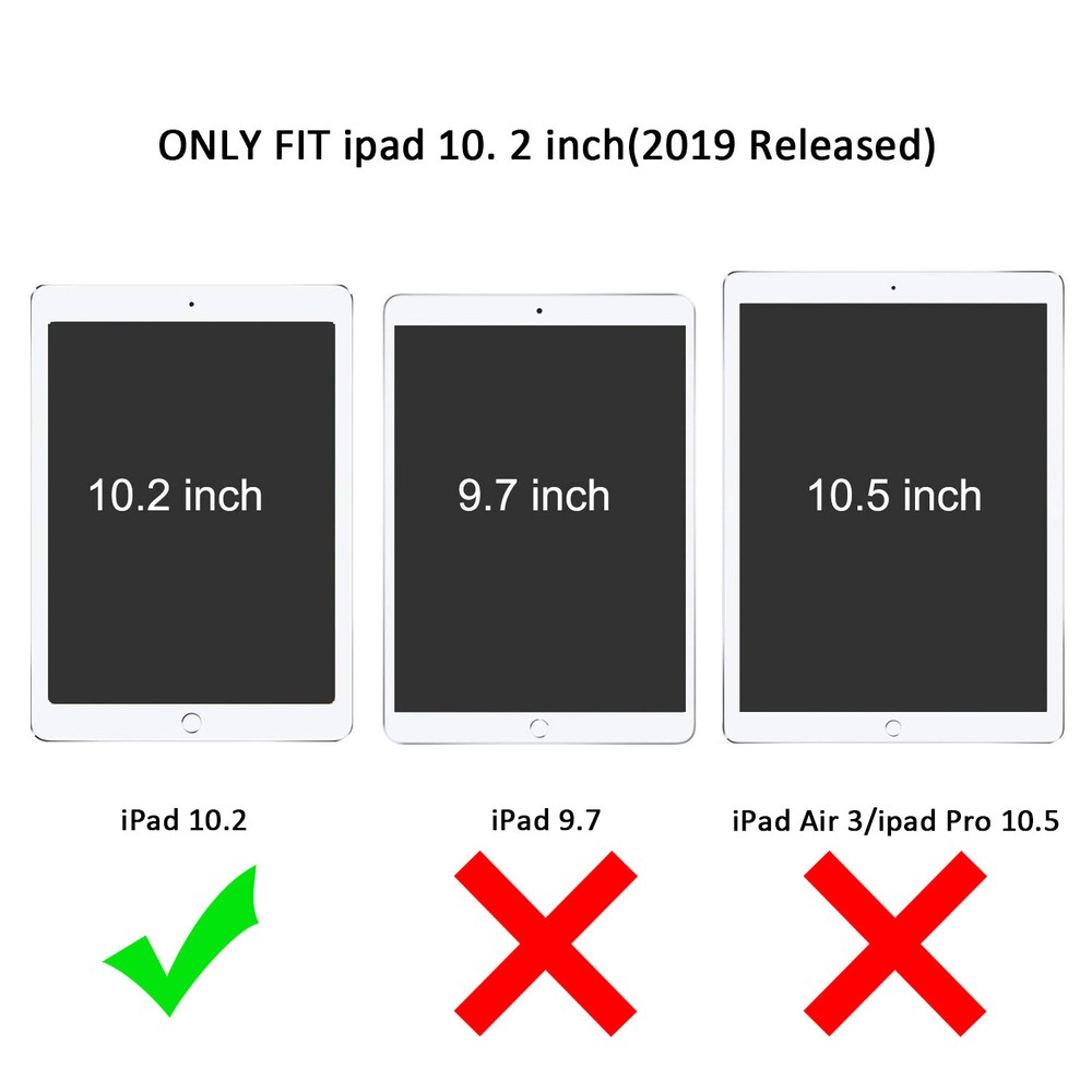 Screen Protector for iPad 10.2 9th 2021 8th 7th Tab Bubble-Free Tempered Glass