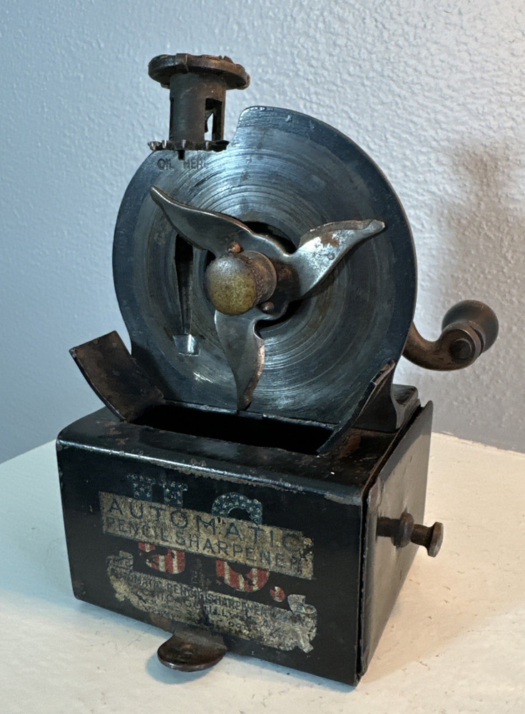 Antique US Automatic Pencil Sharpener Working Condition