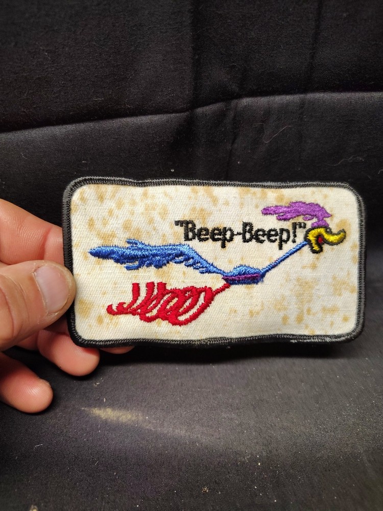 Vintage Mopar Roadrunner Patch Beep Beep 1970