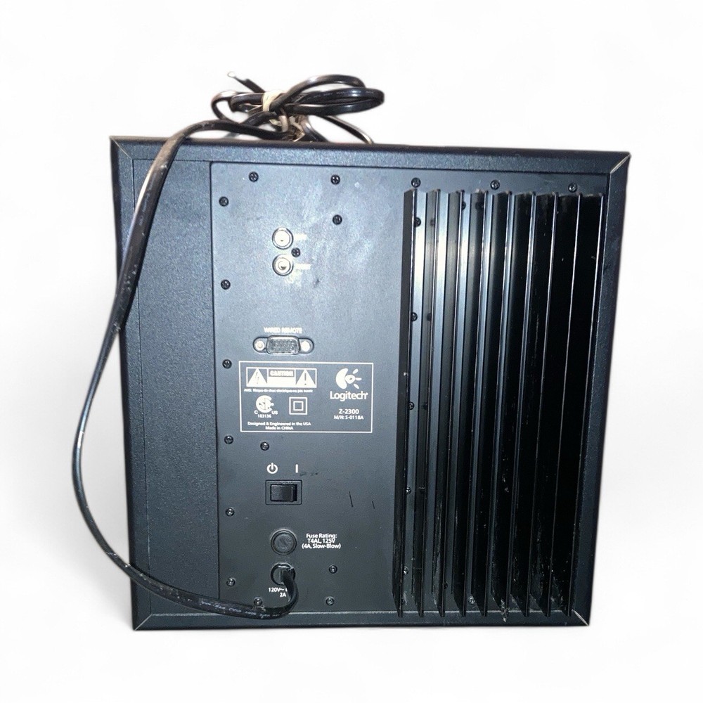 Logitech Z-2300 THX 2.1 Home Audio PC Computer Subwoofer System Untested
