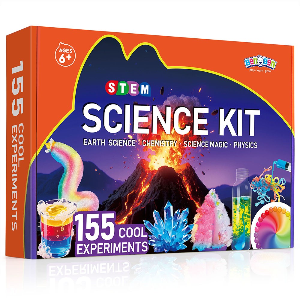 155 Experiments Science Kits for Kids STEM Educational Toy Physics Chemistry Set