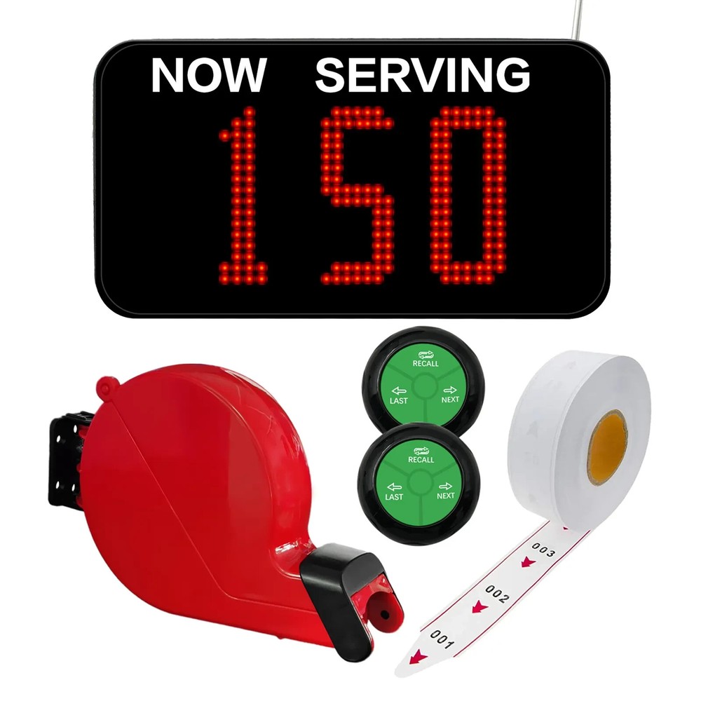 Wireless Customer Service Number Calling System 3-Digit Screen