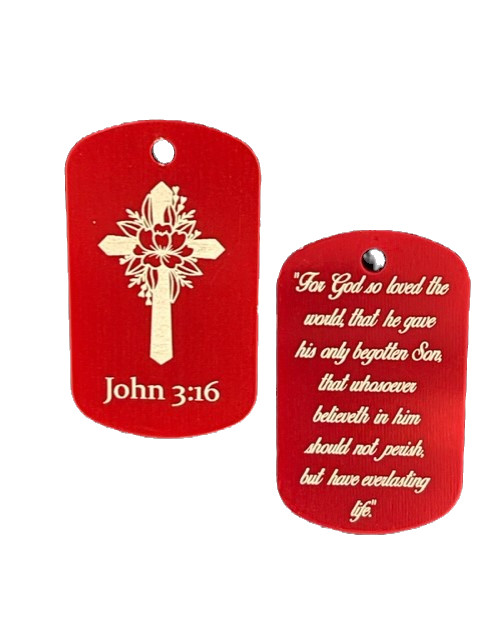 "John 3:16" Dog Tags