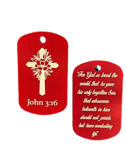 "John 3:16" Dog Tags